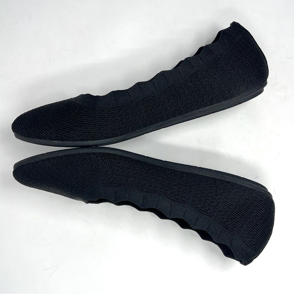 Skechers Cleo 2.0 Love Spell Black Woven Stretch Fit Knit Memory Foam Flats 7.5 - Picture 2 of 8